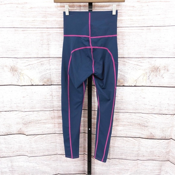 Miraclesuit Blue and Pink Tummy-Control Performance 7/8 Leggings Size S - Picture 4 of 7